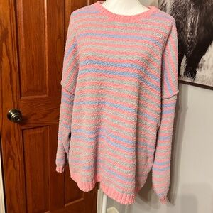 Hayden Pastel Striped Women's Sweater
